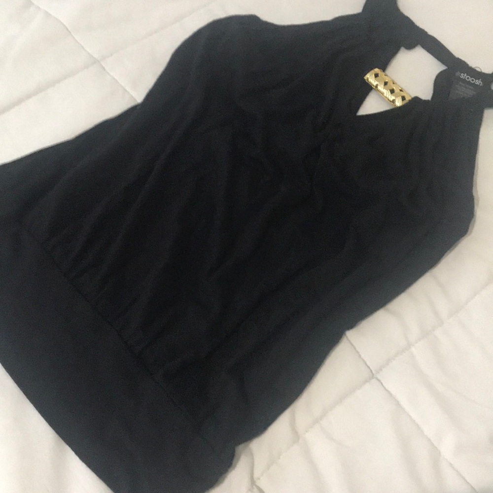 Strap black shirt. XS